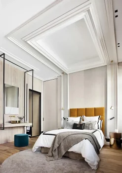 C390 STEPS Corniche plafond pour éclairage indirect et cache tringle à rideaux Orac Decor - 6x10x200cm (h x p x L) - A l'unité