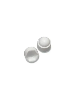 Cache Ecrou ou cache tête vis Tête hexagonale TH M22 nylon blanc Sur plat 32 - 30 pièces