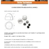 Cache Ecrou ou cache tête vis Tête hexagonale TH M12 nylon noir Sur plat 19 - 10 pièces