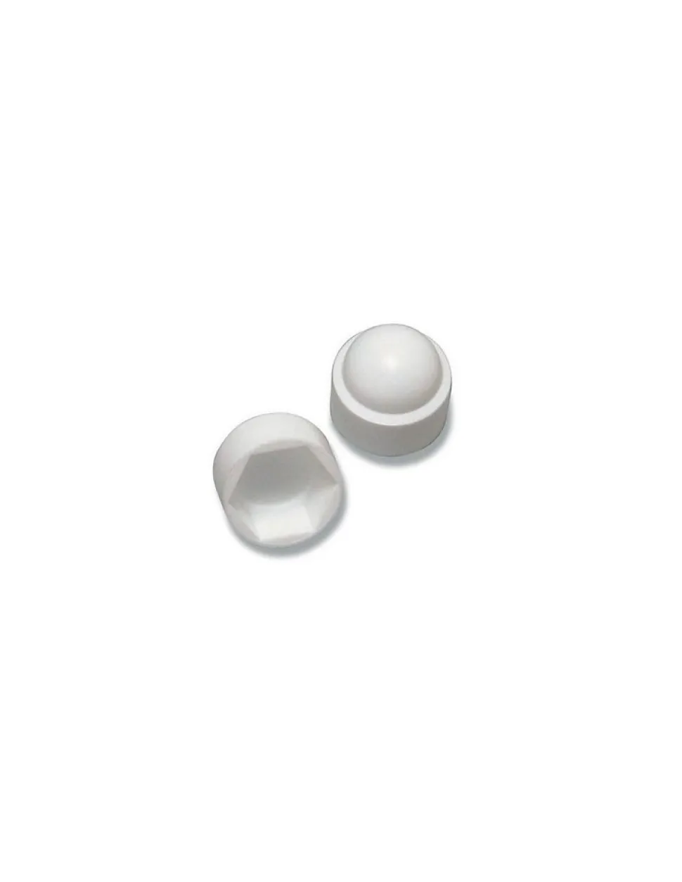 Cache Ecrou ou cache tête vis Tête hexagonale TH M24 nylon blanc Sur plat 36 - 1 pièce