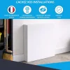 Cache nourrice plomberie ATOLE en acier Blanc - Largeur fixe - Taille 2 : 450 x 650 x 150 mm