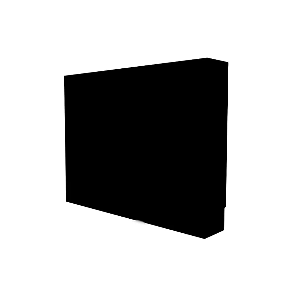 Cache nourrice plomberie ATOLE en acier Noir - Largeur fixe - Taille 2 : 450 x 650 x 150 mm