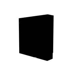 Cache nourrice plomberie ATOLE en acier Noir - Largeur fixe - Taille 5 : 650 x 650 x 150 mm