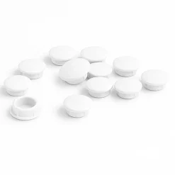 Cache vis blanc diamètre 6mm - Lot de 10