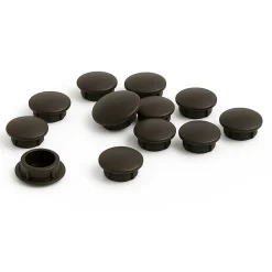 Cache vis brun diamètre 6mm - Lot de 10