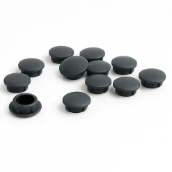 Cache vis gris anthracite diamètre 6mm - Lot de 10