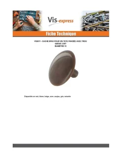 Cache vis Spax Nylon Blanc Diamètre de tête: 15 QUEU2.5X7 - 1 pièce