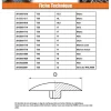 Cache vis Tête fraisée TORX TORX T25 Diamètre de tête: 13.5 nylon noir - 100 pièces