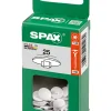 Cache-vis vis T20 blanc ø12 mm - 25 pièces