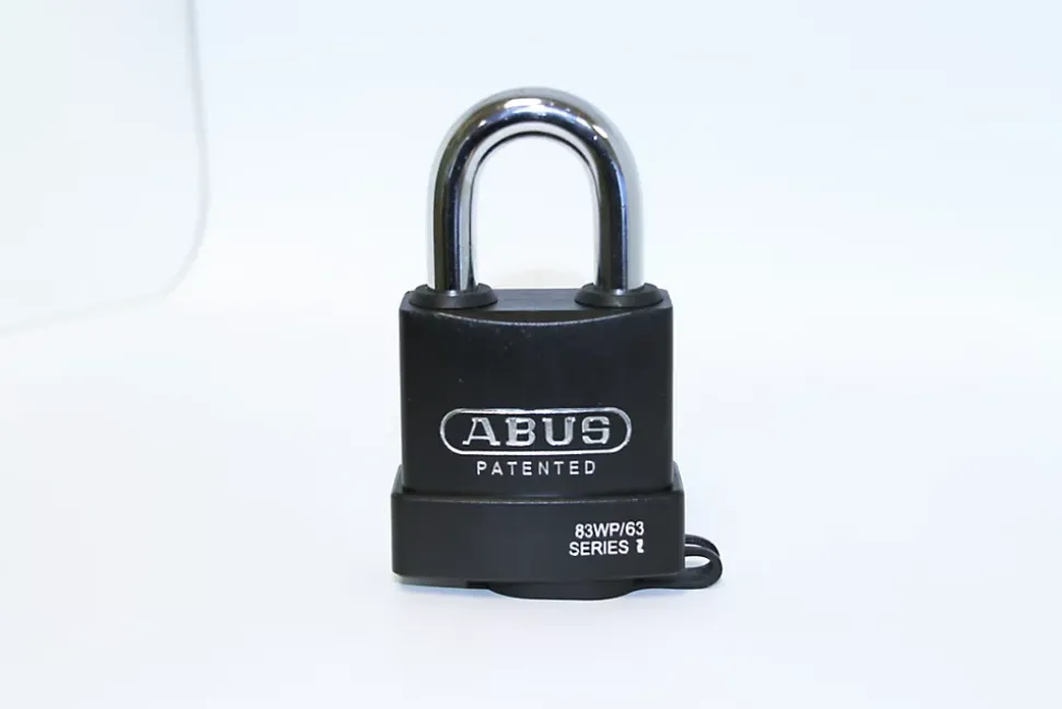 Cadenas à clé Abus 83WP/63 en acier Ø de l'anse 11,5 mm l.65 x H.112 mm