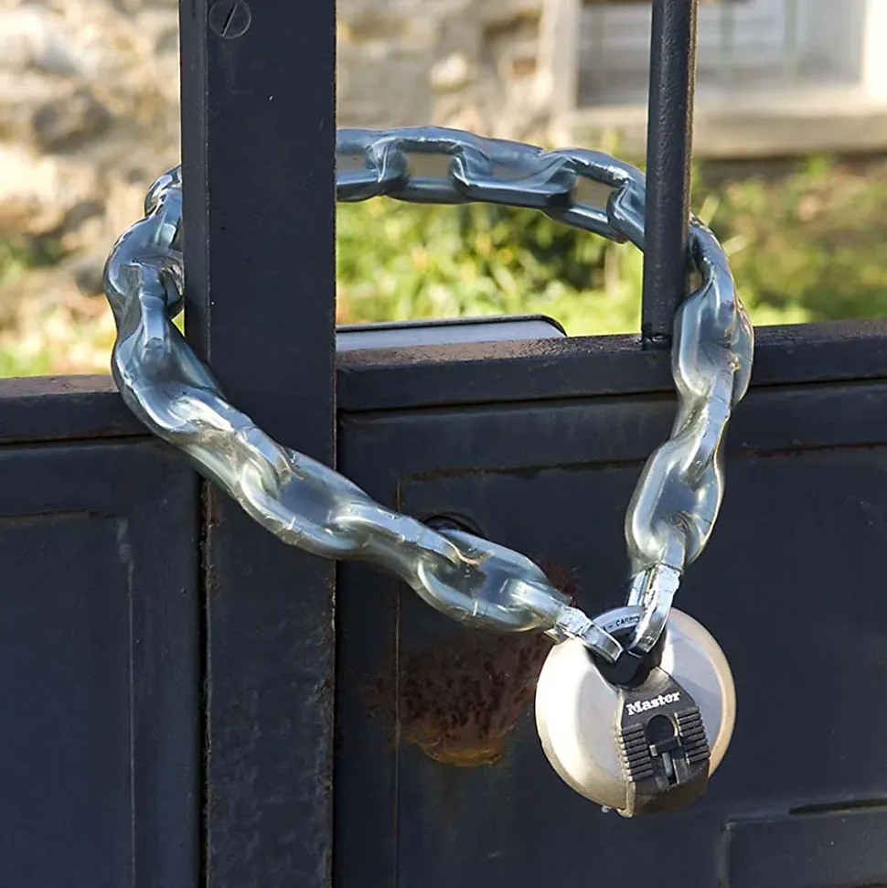 Cadenas à clé Master Lock Excell M40EURD disque en acier inoxydable Ø70 mm hauteur de l'anse 16 mm