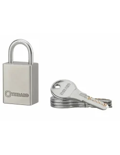 Cadenas à clé Rinox, inox, extérieur, anse inox, 30mm, 4 clés - THIRARD