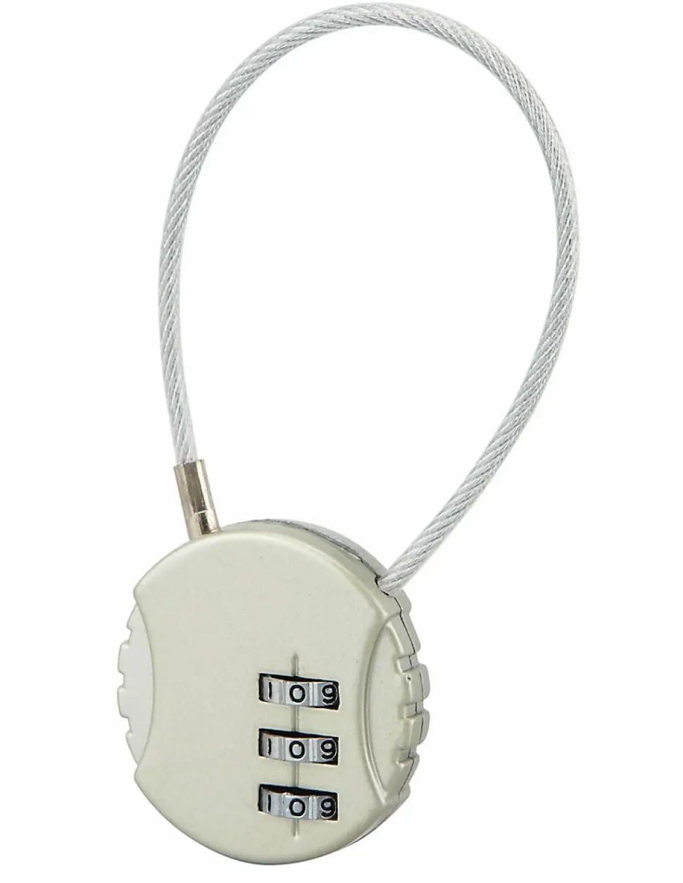 Cadenas à combinaison Fantasy Rond, 3 chiffres, intérieur, cable acier - THIRARD