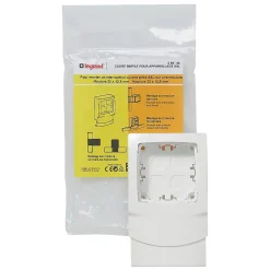 Cadre 1 poste 12,5 mm pour moulure Legrand