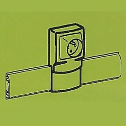Cadre 1 poste appareillage saillie pour plinthe 80 x 20 mm Legrand