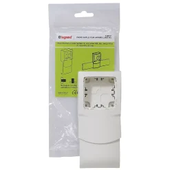 Cadre 1 poste appareillage saillie pour plinthe 80 x 20 mm Legrand