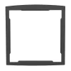 Cadre d'encastrement Gris anthracite aspect sablé REN 0206
