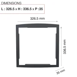 Cadre d'encastrement Gris anthracite 7016M
