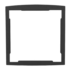Cadre d'encastrement Noir Sablé RAL 2100 MS