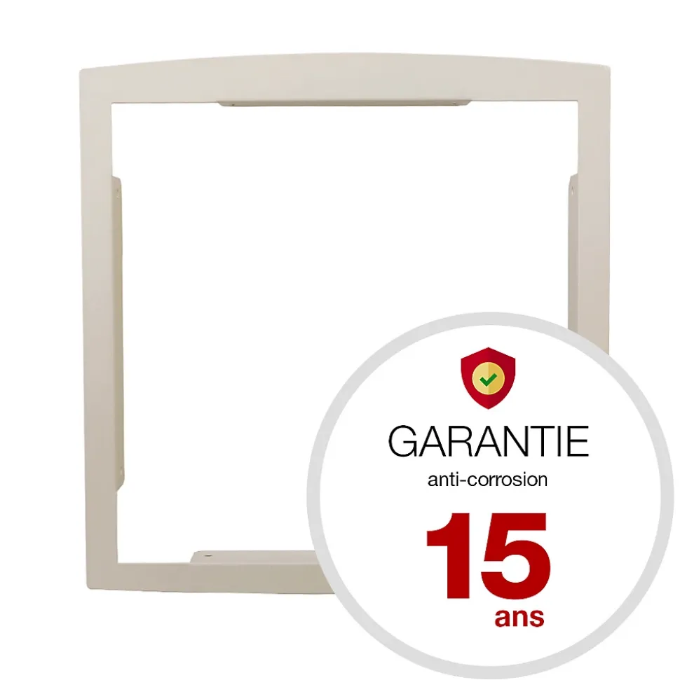 Cadre d'encastrement Ton Pierre aspect sablé RAL 1013 S