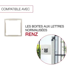 Cadre d'encastrement Ton Pierre aspect sablé RAL 1013 S