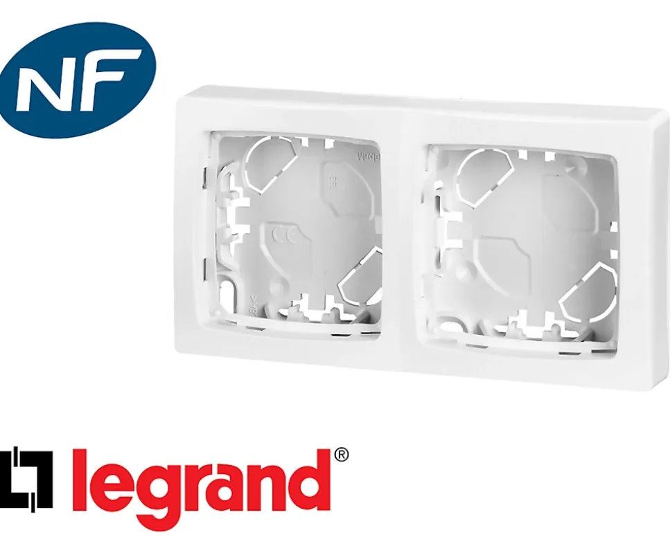 Cadre saillie double Legrand Otéo composable