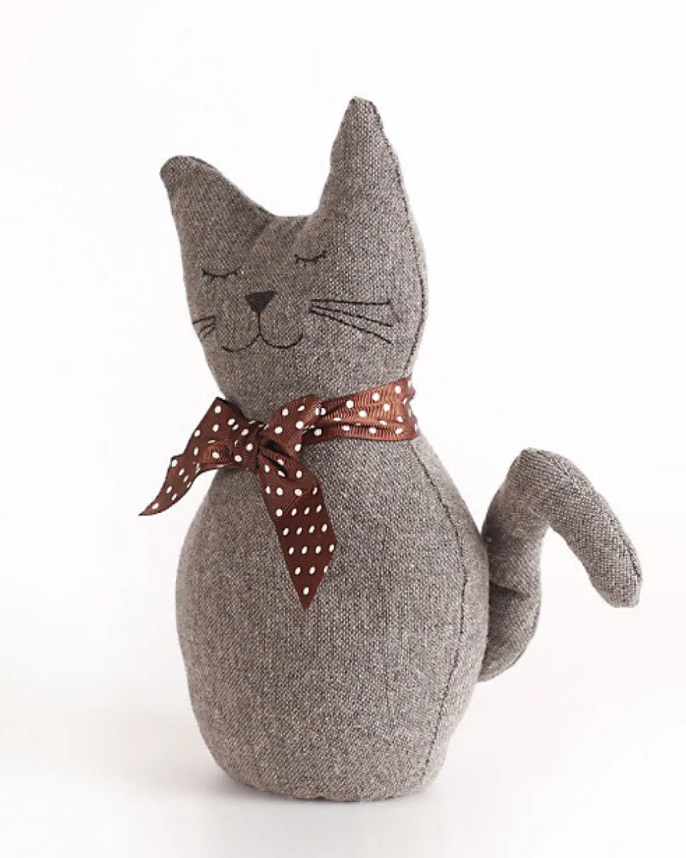 Cale porte chat Rei tissu ⌀10,5x H.25,5 cm