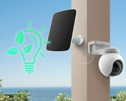 Caméra de surveillance extérieure connectée Ezviz HB8 avec panneau solaire