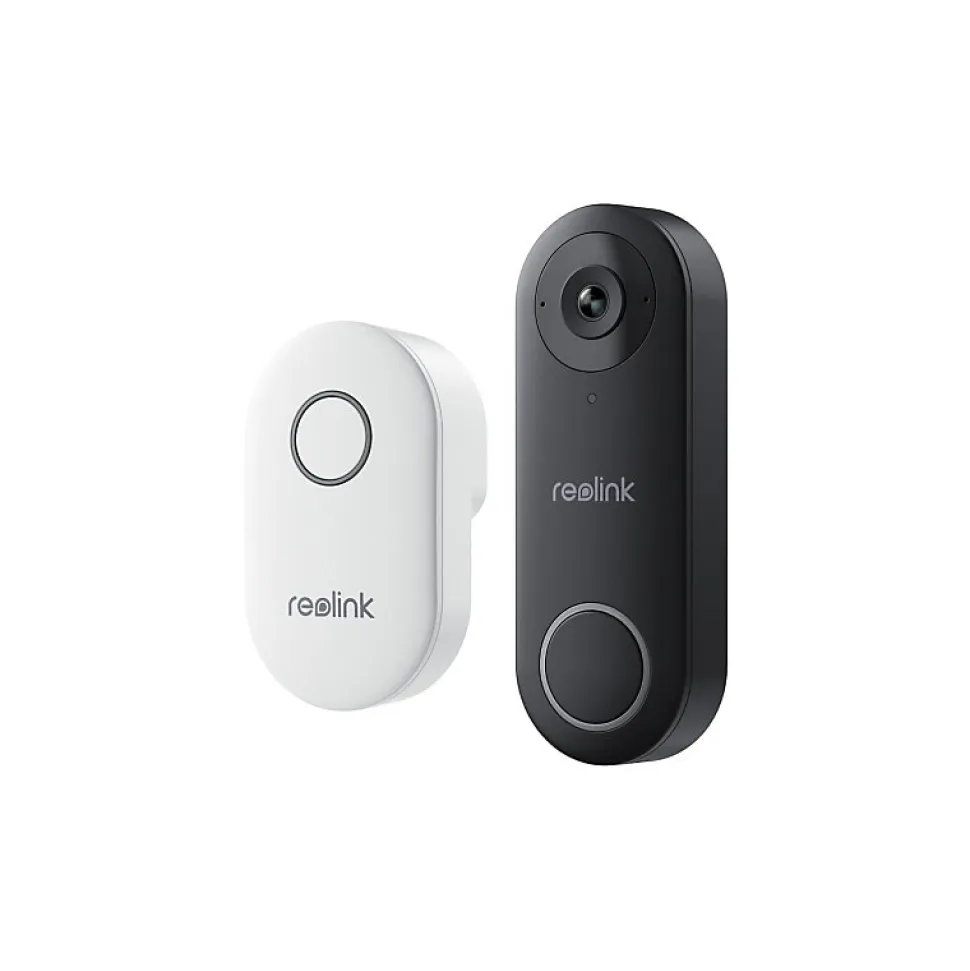 Caméra de surveillance Reolink Sonnette exterieur connectee D340W Noir
