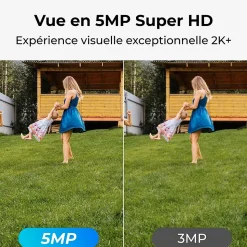 Caméra de surveillance Reolink Sonnette exterieur connectee D340W Noir