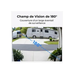 Caméra de surveillance Reolink Sonnette exterieur connectee D340W Noir