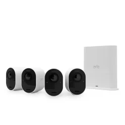 Caméra de vidéosurveillance sans fil Arlo Ultra2 4K blanche, lot de 4