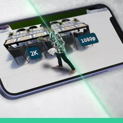 Caméra de vidéosurveillance extérieure Arlo Essential2 2k blanc vendue par 3 pièces