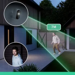 Caméra de vidéosurveillance extérieure Arlo Essential2 2k blanc vendue par 3 pièces