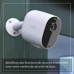 Caméra de vidéosurveillance sans fil Arlo Essential Spotlight 1080p blanche