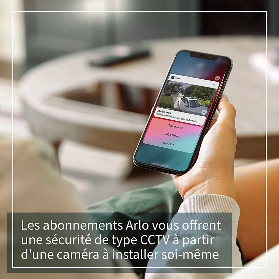 Caméra de vidéosurveillance sans fil Arlo Ultra2 4K blanche