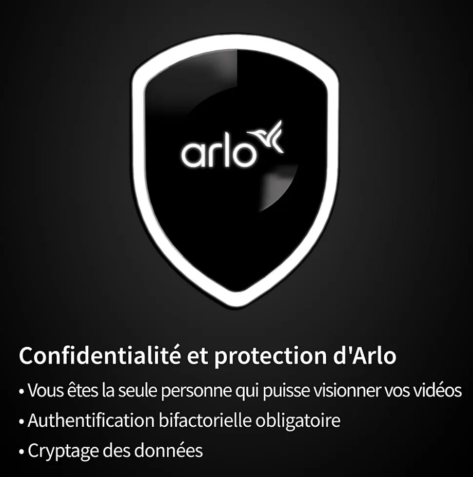 Caméra de vidéosurveillance sans fil Arlo Essential Spotlight 1080p blanche, lot de 3