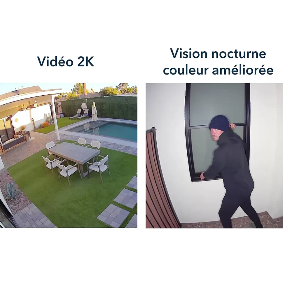 Caméra de vidéosurveillance sans fil Arlo Floodlight Pro3 2K blanche