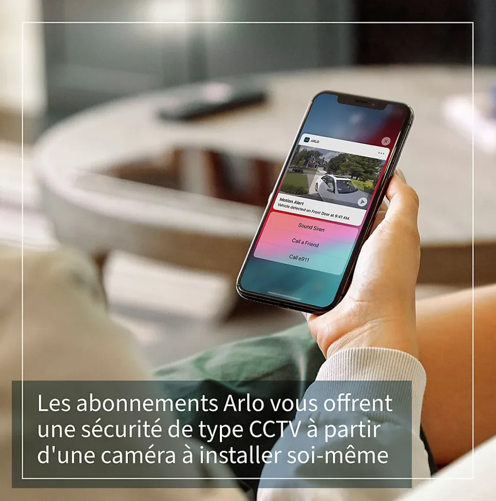 Caméra de vidéosurveillance sans fil Arlo Floodlight Pro3 2K blanche