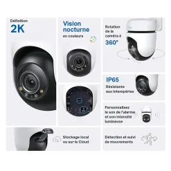 Caméra de vidéosurveillance extérieure TP-Link Tapo TC41blanc