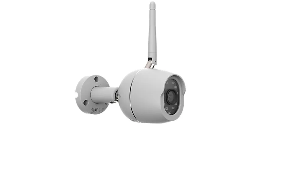 Caméra extérieure 1080p multi adaptateur blanche