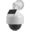 Caméra factice solaire forme dôme LED bleue Chacon