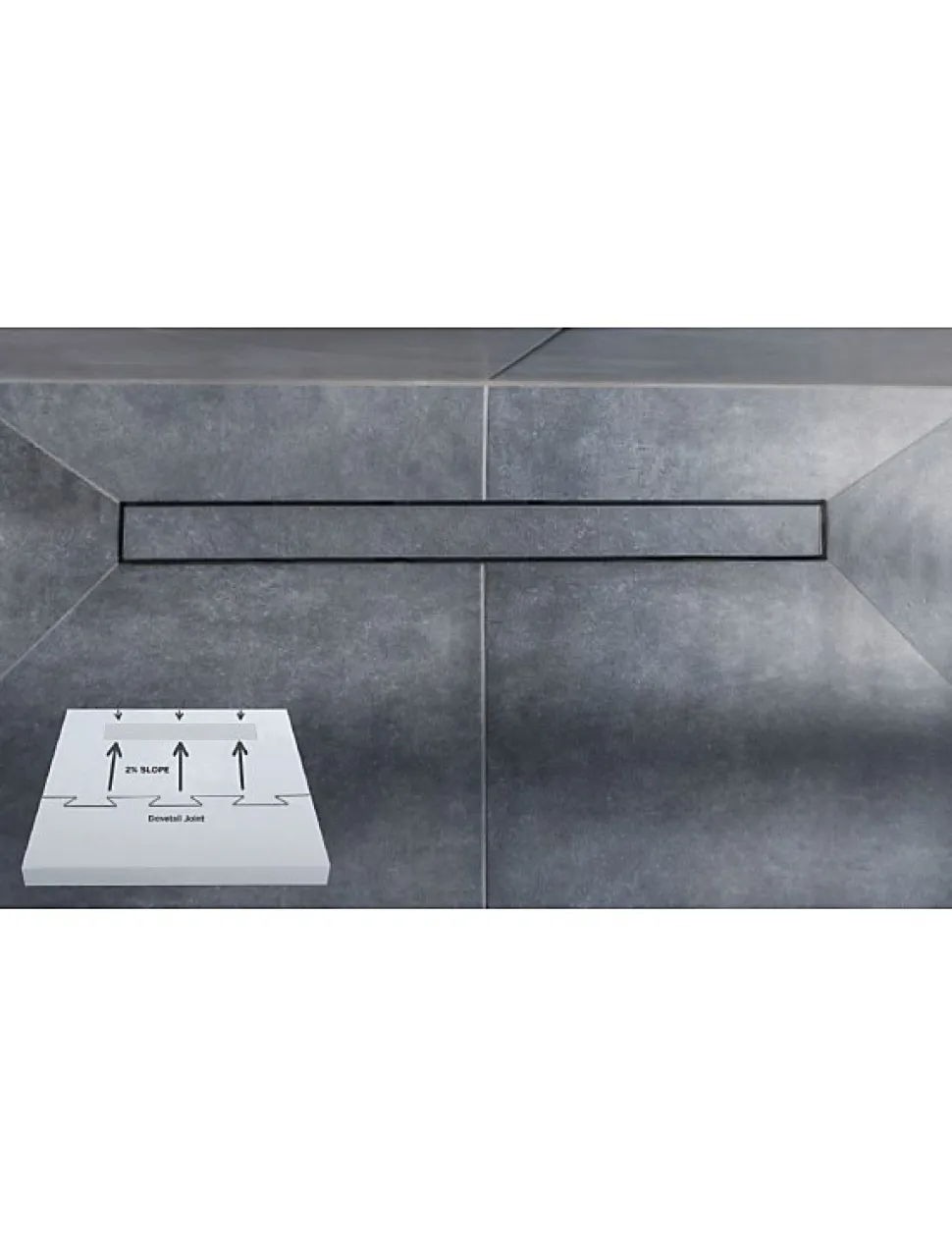 Caniveau de douche BOARD FRAMELESS 120x120 cm-Acier inoxydable--55 --Acier inoxydable