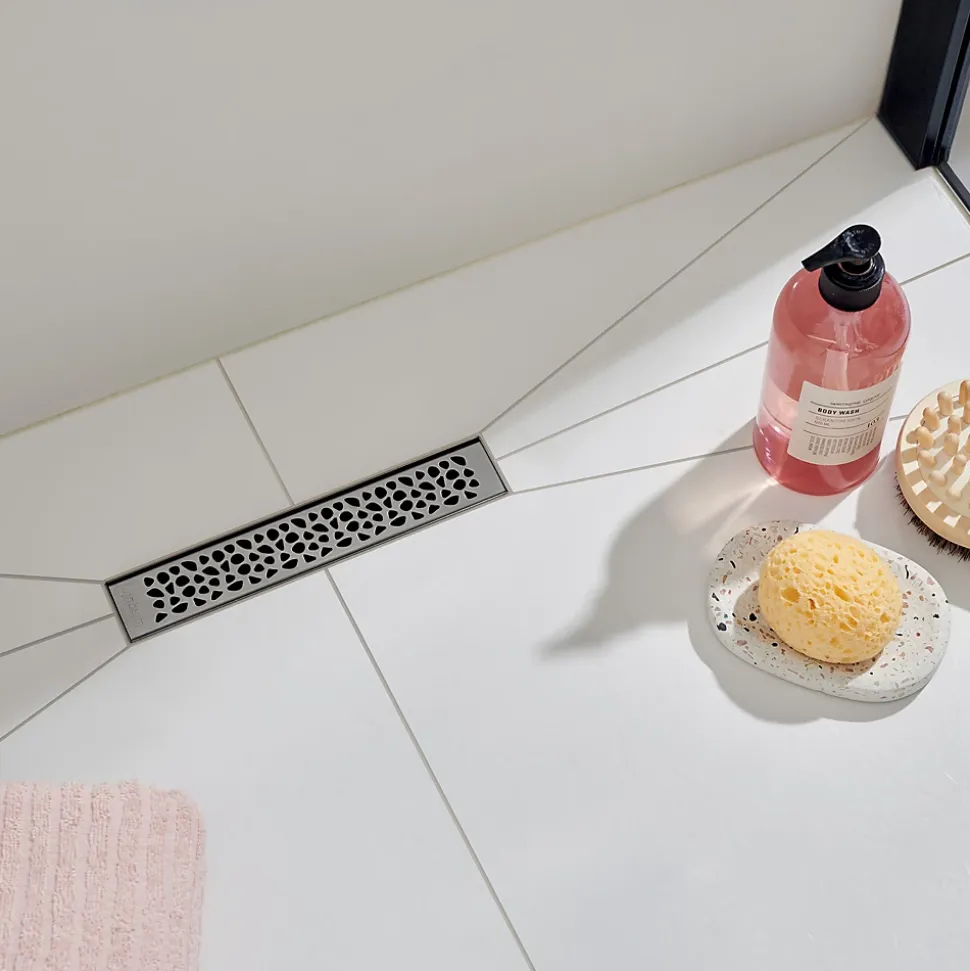 Caniveau de douche extraplat Wirquin So Line L.220 D40 - 288 mm