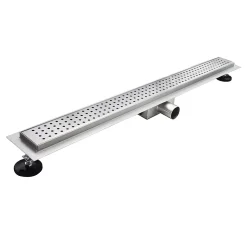 Caniveau de douche HOXY motif en pointillé L.50 cm anti-odeurs, filtre, drainage performant -SANIVERRE