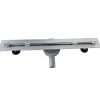 Caniveau de douche italienne slim DEKI L.70 cm acier inoxydable avec siphon 360, drainage performant SANIVERRE