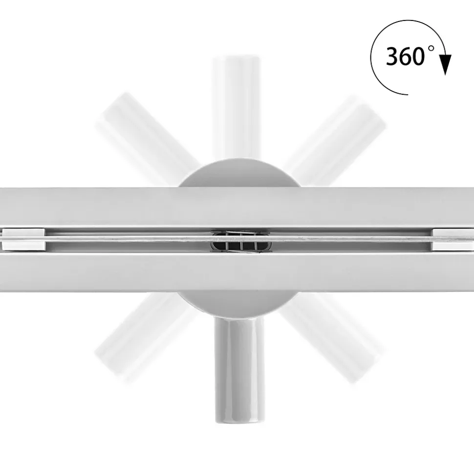 Caniveau de douche italienne slim DEKI L.70 cm acier inoxydable avec siphon 360, drainage performant SANIVERRE