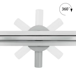 Caniveau de douche italienne étroit TIKA L.70 cm acier inoxydable avec siphon 360, drainage 36l/min SANIVERRE