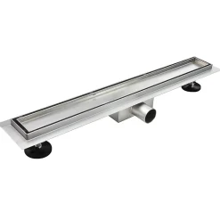 Caniveau de douche Italienne 2en1 CELO L.100 cm à encastrer réversible à carreler ou inox - SANIVERRE