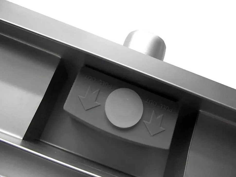 Caniveau de douche italienne réglable acier inoxydable avec Siphon et filtre - 100cm